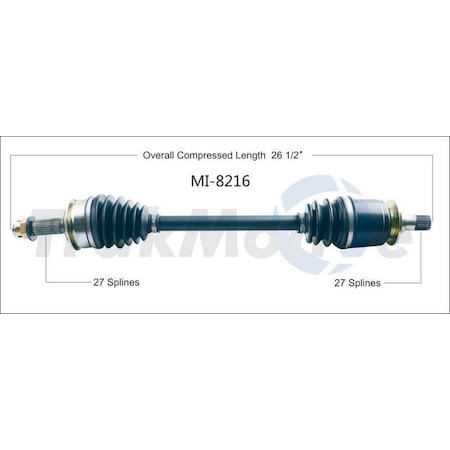Surtrack Axle Cv Axle Shaft, Mi-8216 MI-8216